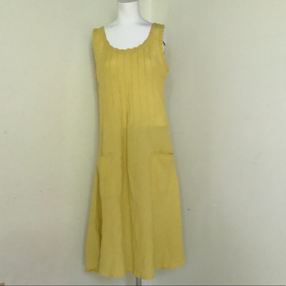 Puro Lino Yellow Dress